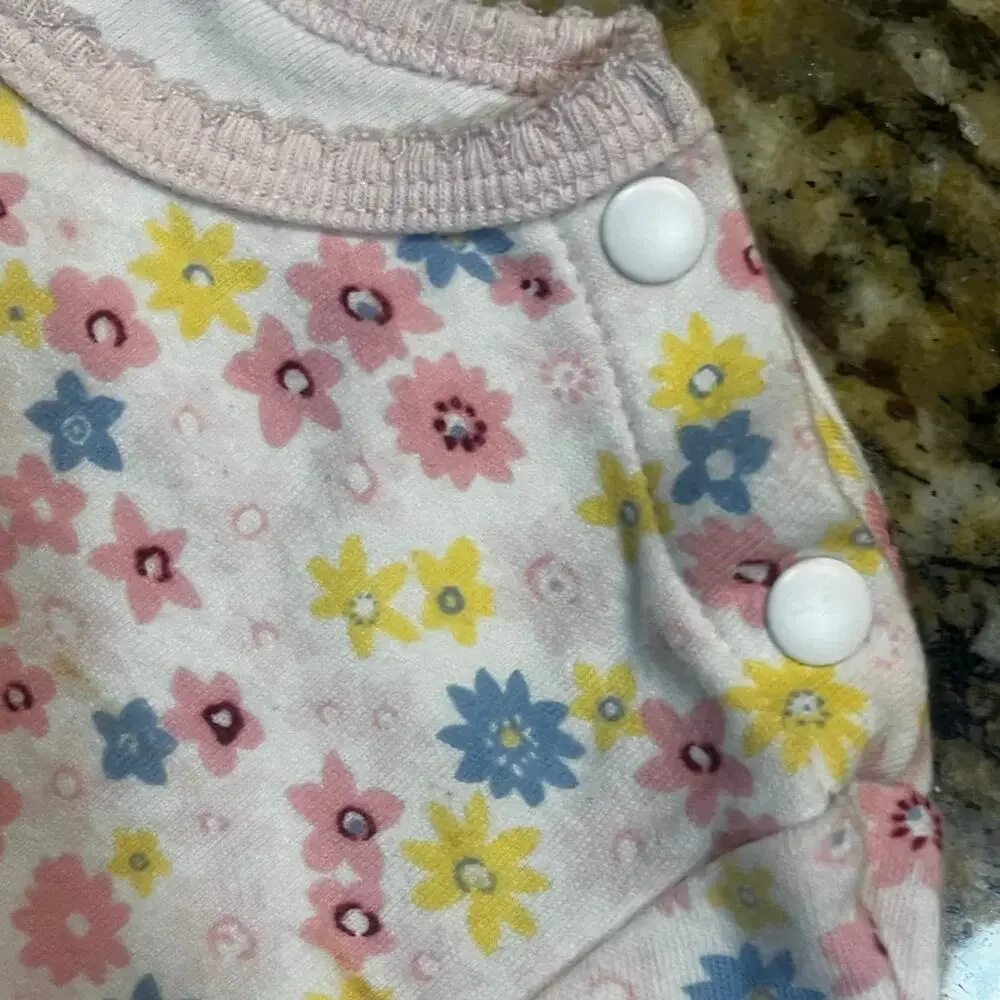 Vintage‎ The Limited Baby Girl Floral Bodysuit 18-24M Long Sleeve Pastel